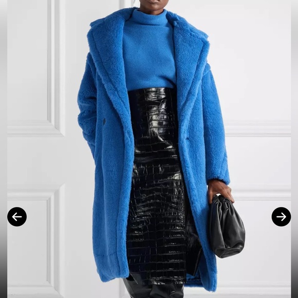 MAX MARA Teddy Bear Alpaca-Blend Coat Small NWT - Picture 4 of 9